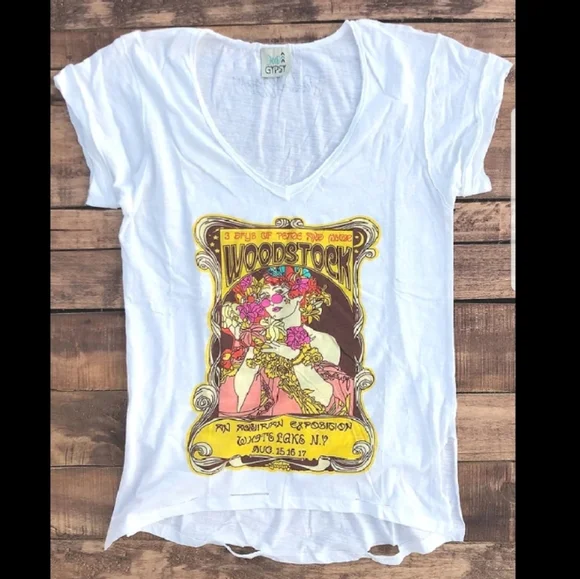 Distressed Woodstock Tee - Picture 1 of 1
